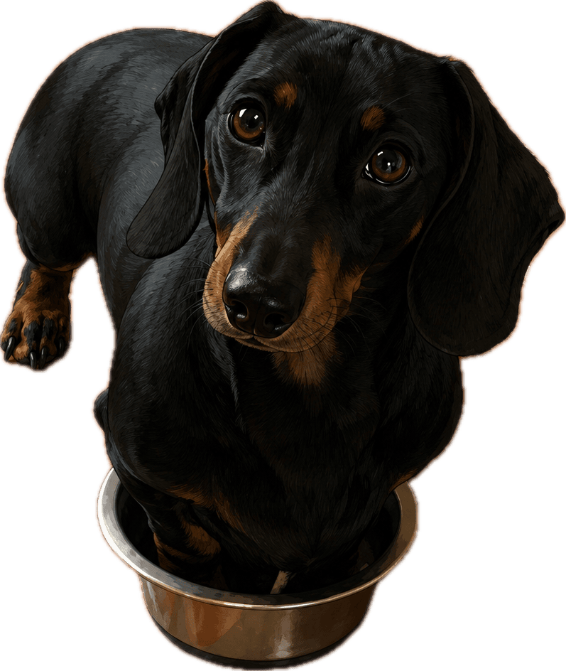 Hansel, one of the Cinepups founder dachshunds